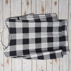 Oversized Checkered Long Sleeve